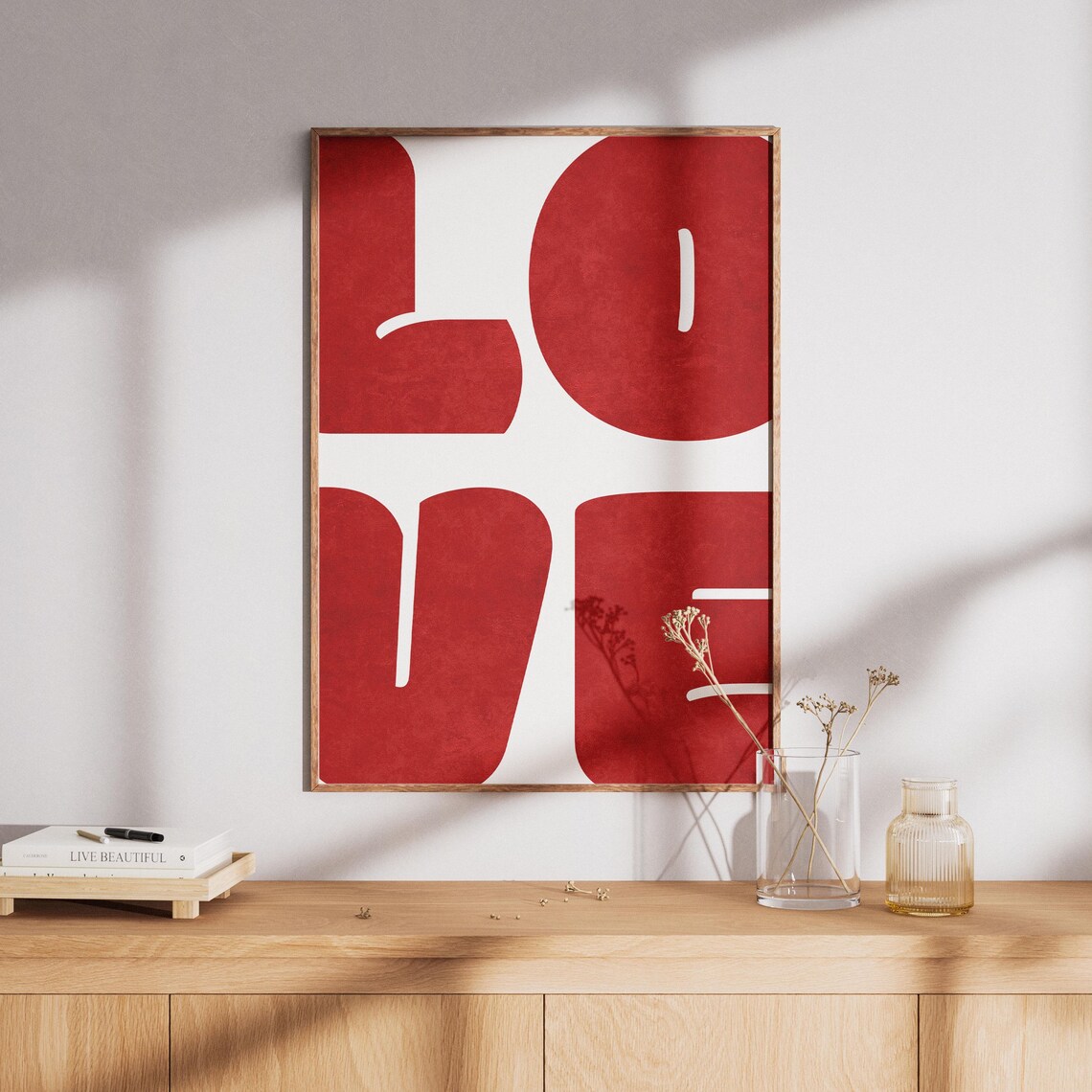 Love Minimalist Typography Poster, Home Office Decor - Image 5