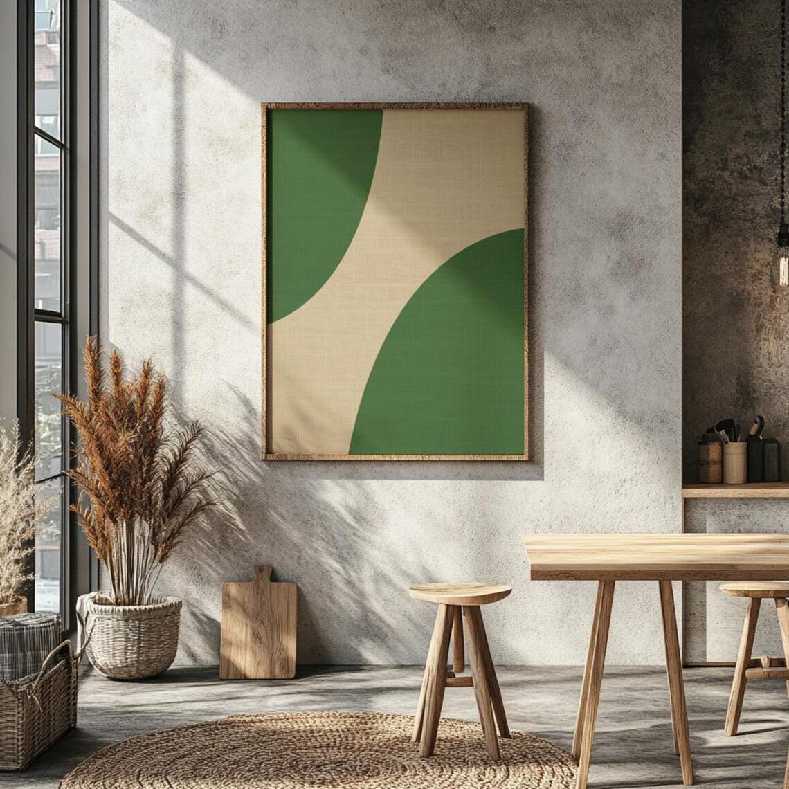 Minimal Wall Art, Boho Living Room Decor Print - Image 2