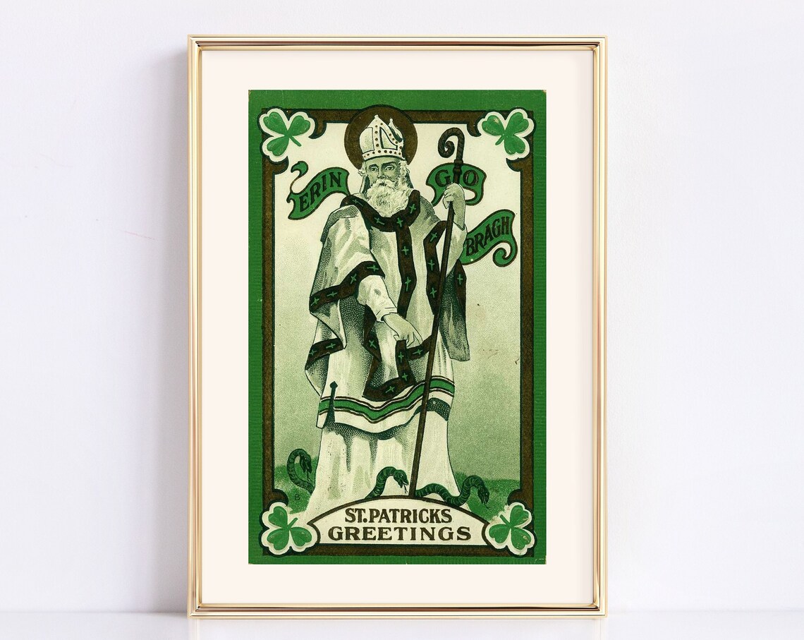 Erin Go Bragh Vintage Irish St Patricks Day Art Print
