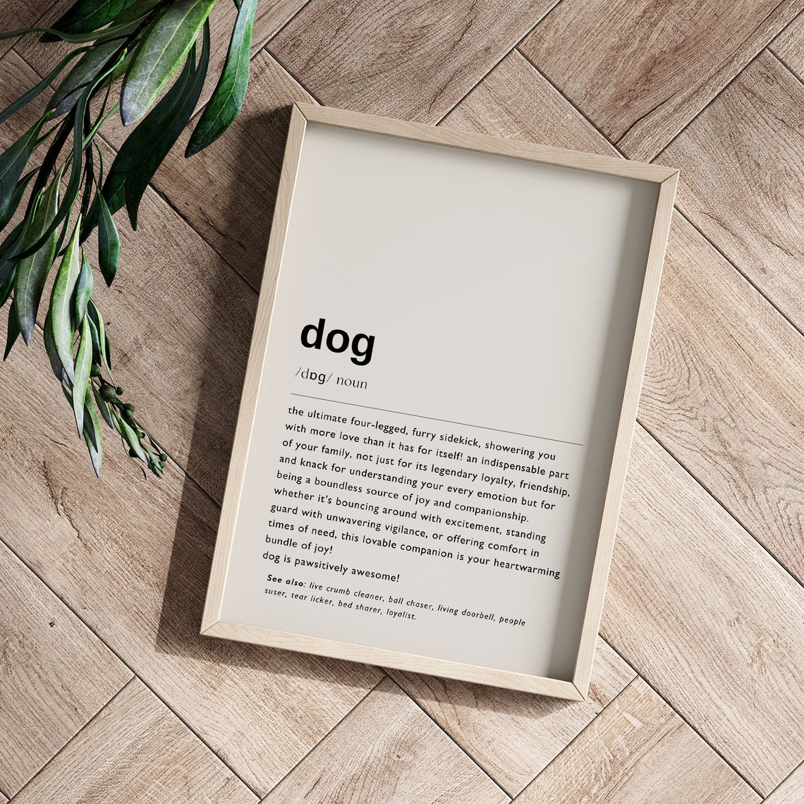 Dog Definition Print Dog Mum Definition Print Quote Poster Dog Wall Art Dog Mom Gift Dog Dad Gift Gift For Dog Owner Pet Gifts Dp01 - Image 4