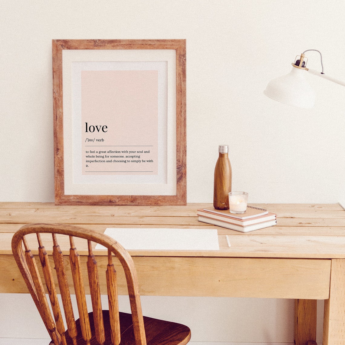 Love Dictionary Definition Definition Wall Art Print Gift For Her Instant Love Definition Poster Pink Print Lbl003 - Image 2