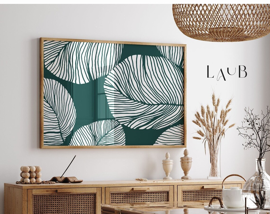 Abstract Line Floral Botanical Art Print - Image 3