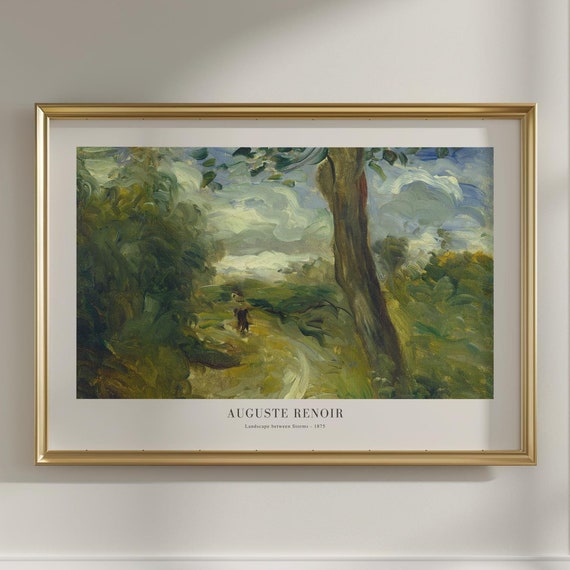 Auguste Renoir Landscape Between Storms, Vintage Art Print