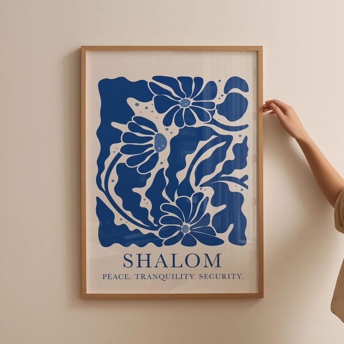 Shalom Vintage Botanical Christian Poster Print - Image 5