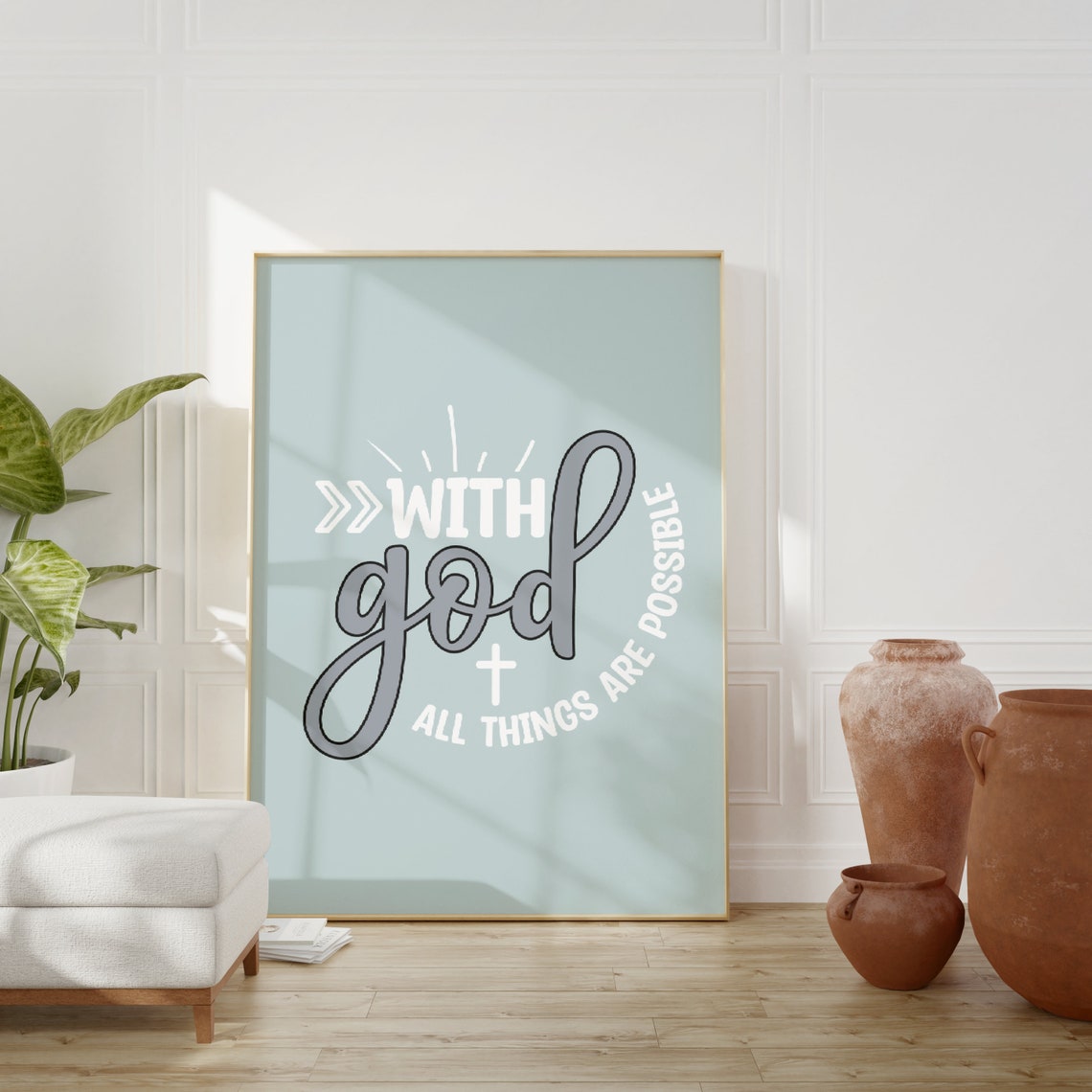 Retro Christian Wall Print Religious Print Christian Poster Bible Verse Wall Decor Art Christian Gift - Image 4