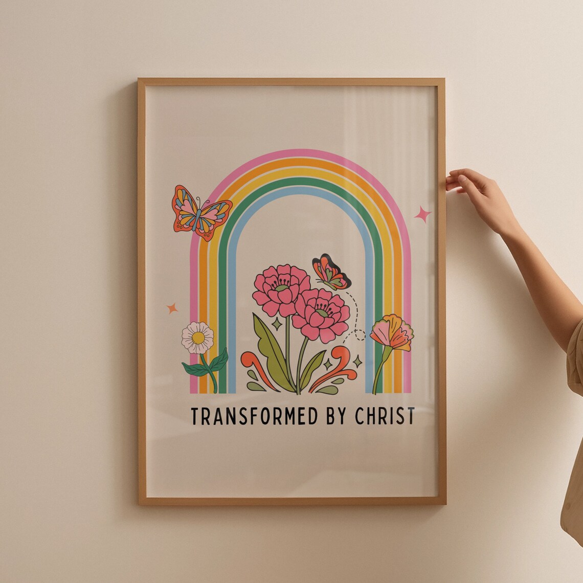 Retro Christian Scripture Wall Art Poster, Gift for Christians - Image 5