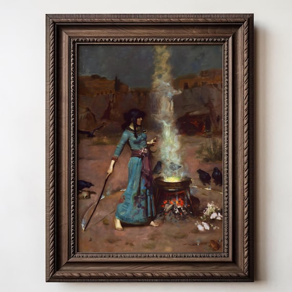 The Magic Circle, John William Waterhouse Art Print