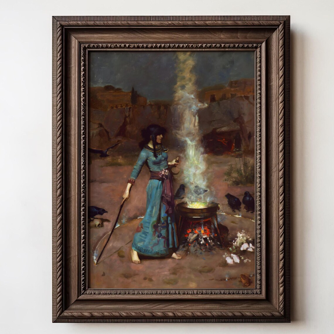 The Magic Circle, John William Waterhouse Art Print