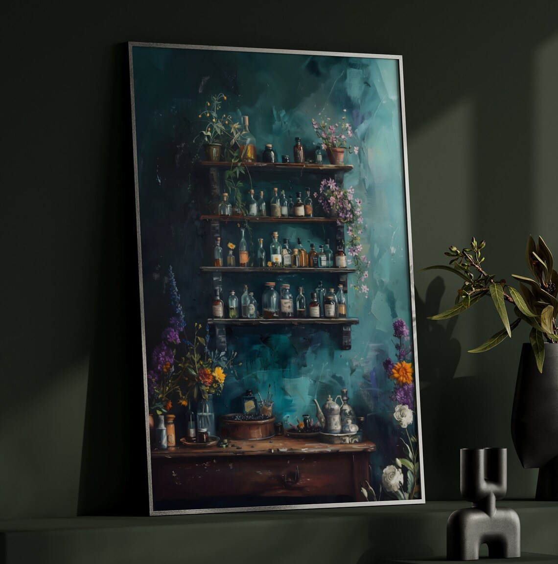 Witch Vintage Apothecary Art Print, Dark Academia - Image 2