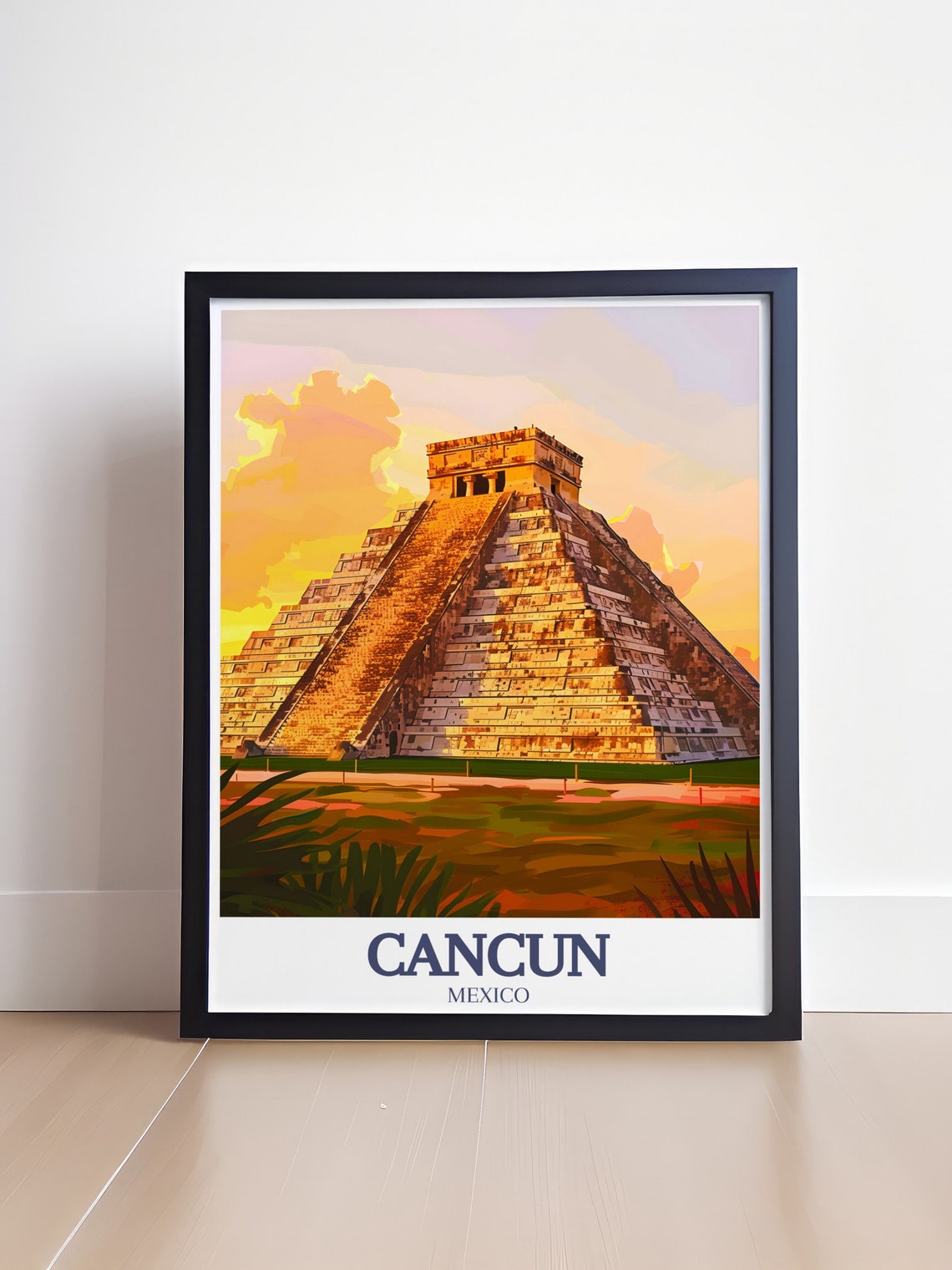 Chichen Itza Pyramid Sunset Kukulkan Maya Ruins Mexico Poster - Image 4
