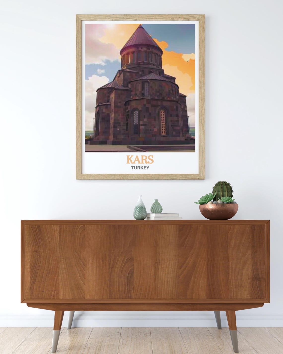 Kars Poster Print Church Of The Holy Apostles Wall Art Kars Travel Art Church Of The Holy Apostles Artwork Kars Decor Turkey Print - Image 4