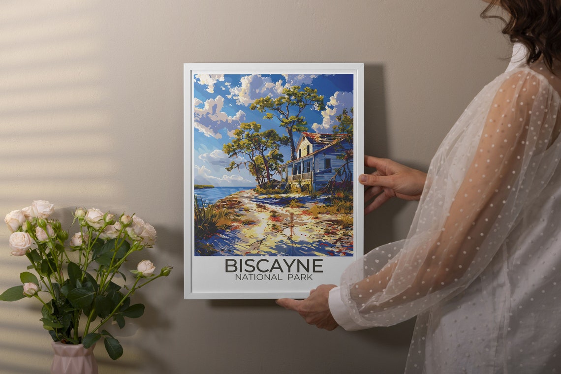 Biscayne National Park Historic Shore House By The Sea Poster - Image 3