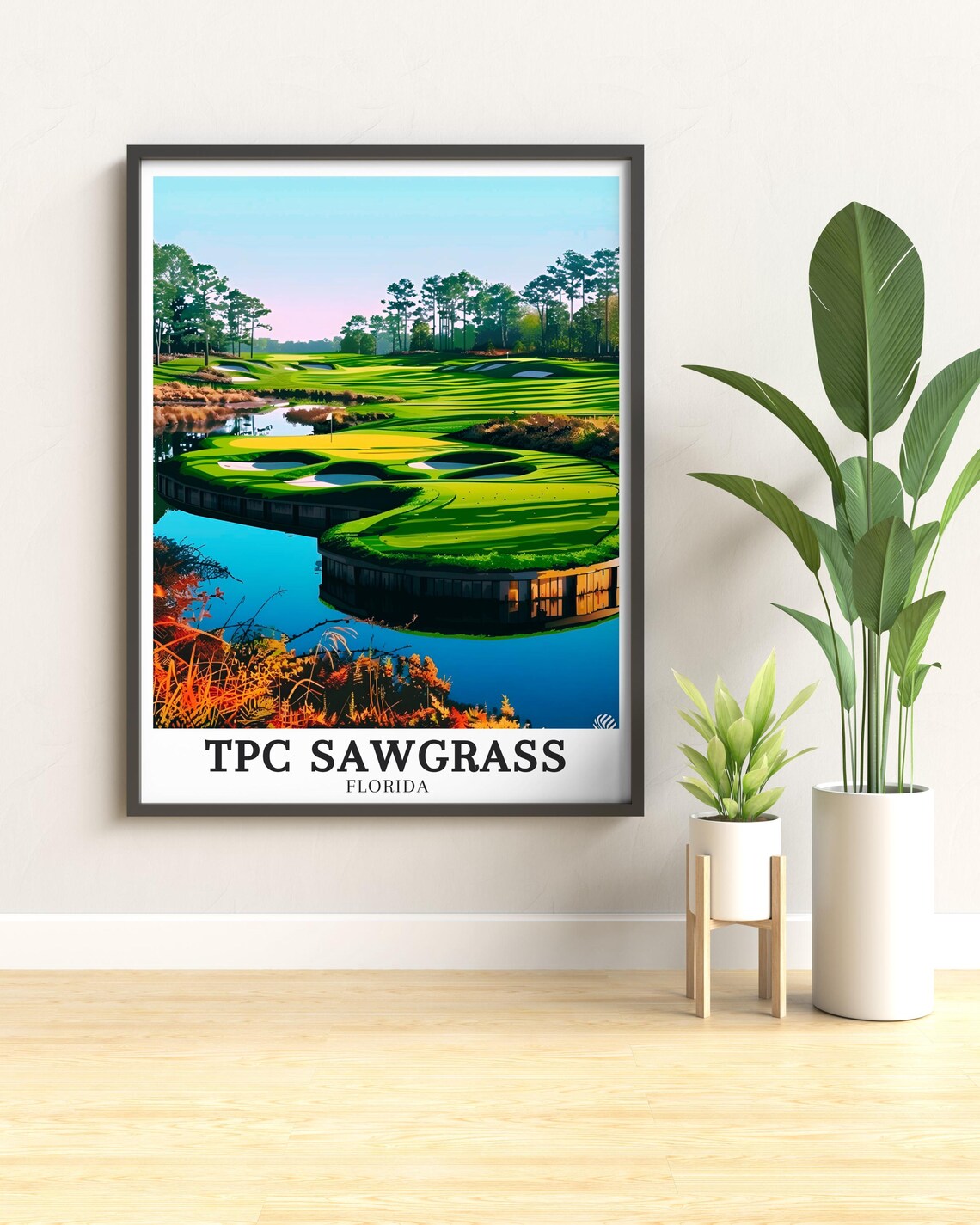 TPC Sawgrass 17th Hole Travel Poster, Ponte Vedra Beach - Image 2