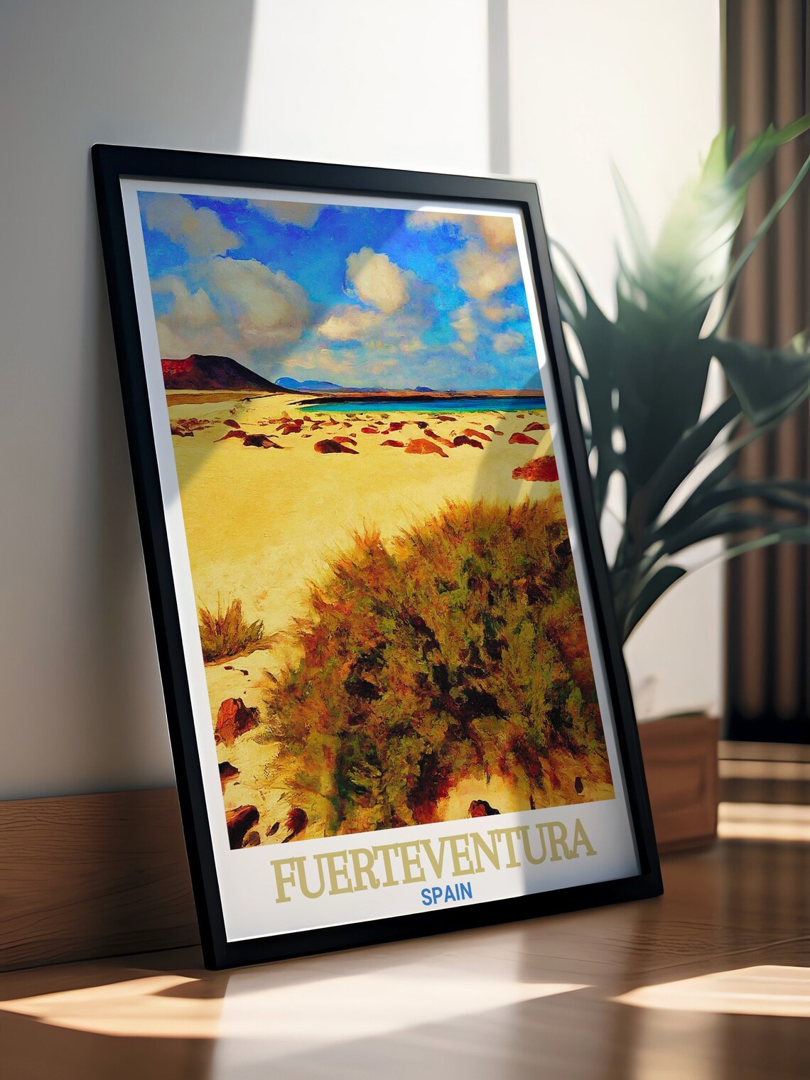Fuerteventura Corralejo Dunes Golden Sand Spain Travel Poster - Image 2