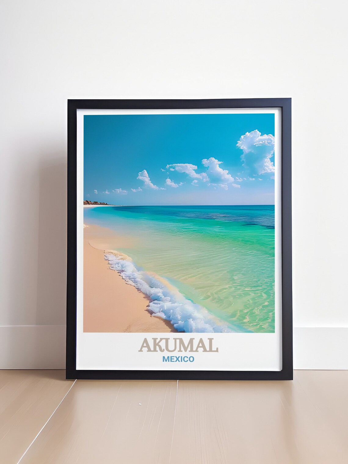 Akumal Travel Poster, Coastal Place Art Print - Image 4