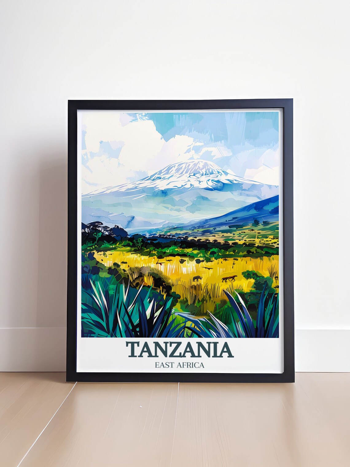Mount Kilimanjaro Snow Capped Peak Tanzania Sunset Travel Poster - Image 4