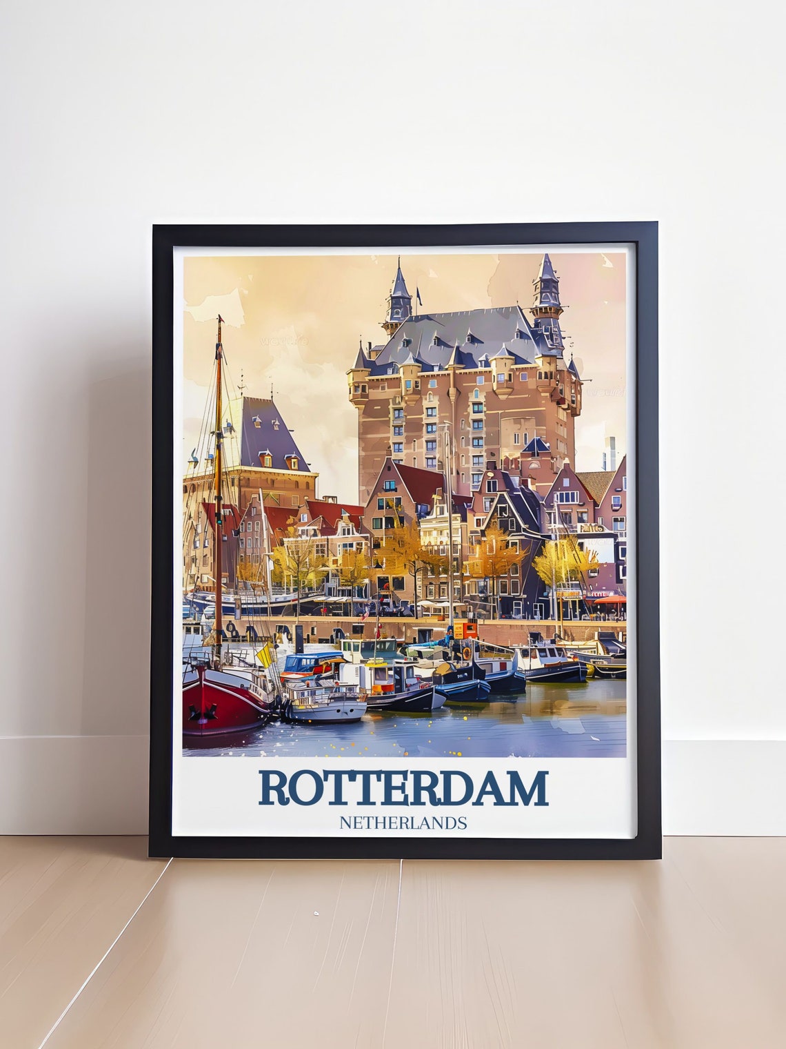 Rotterdam White House And Old Harbour Netherlands Daytime Poster - Image 4