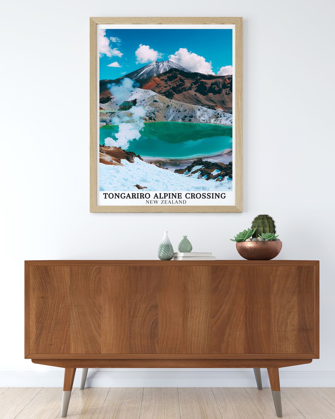 Tongariro Alpine Crossing Emerald Lakes Volcano New Zealand Poster - Image 3
