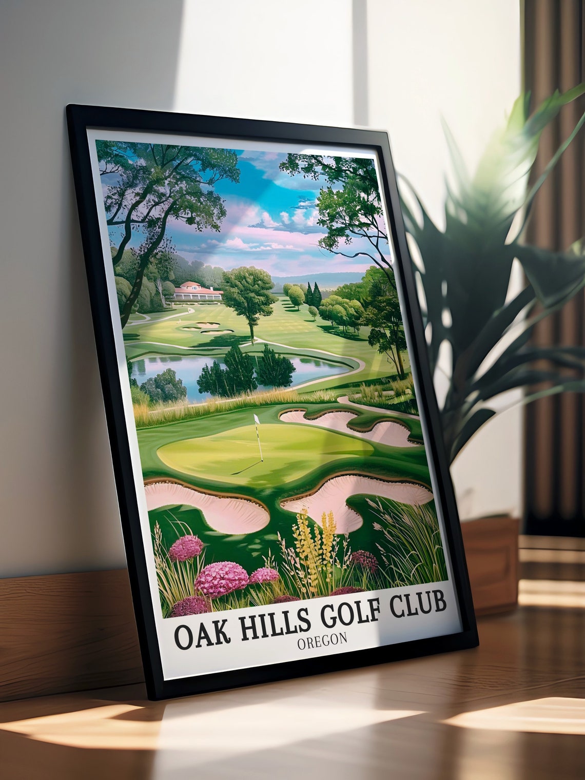 Oak Hills Golf Club Wall Art Club House Sutherlin Art Club House Sutherlin Gift Oak Hills Golf Club Print Oak Hills Golf Club Decor - Image 2