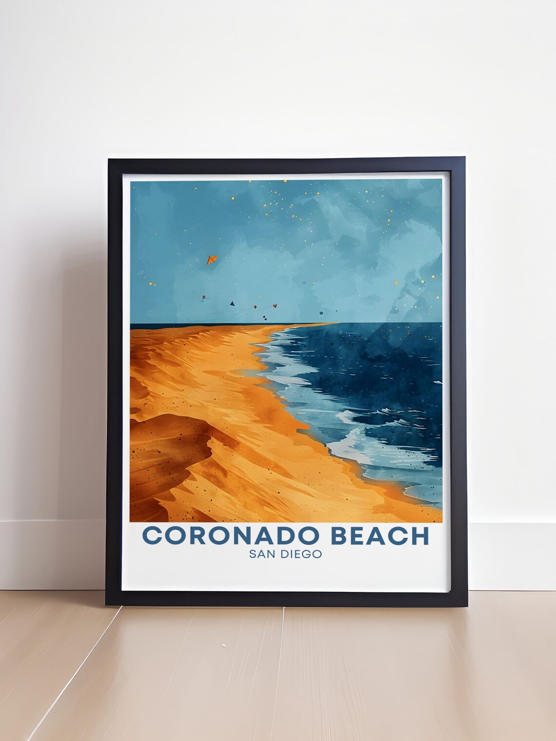 Coronado Beach San Diego Golden Sand Shoreline Travel Poster - Image 4