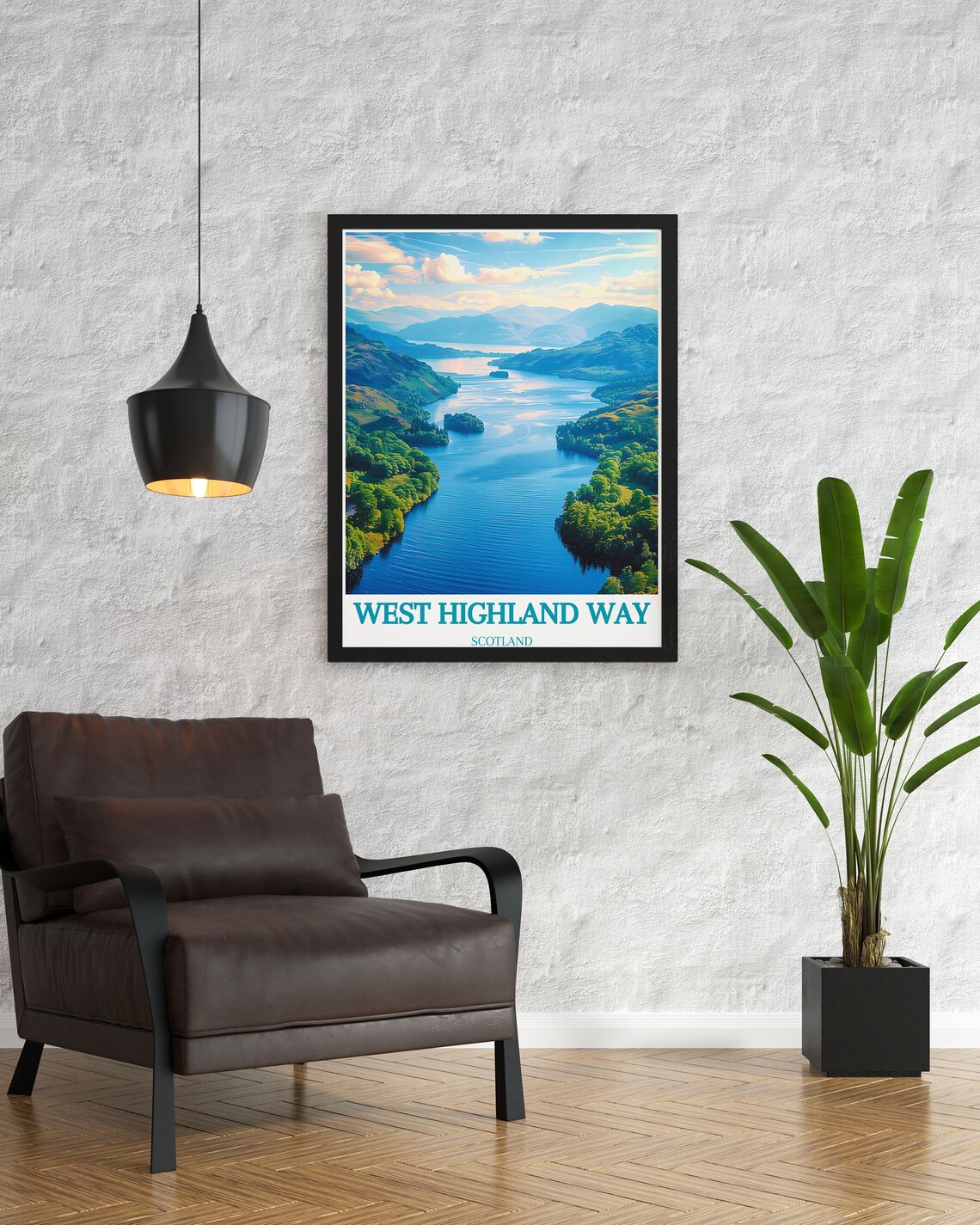 West Highland Way Loch Lomond Islands Sunlit Scotland Poster - Image 3
