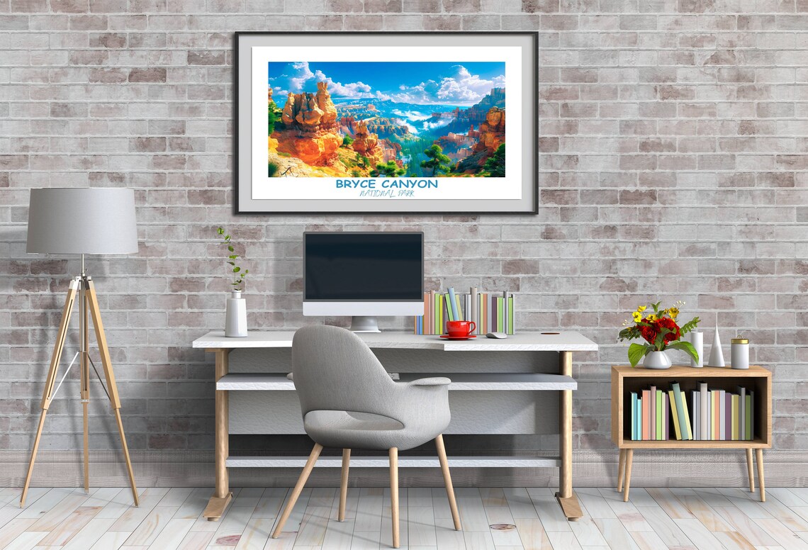 Bryce Canyon Hoodoo Valley Landscape Vista Utah National Park Poster - Image 3