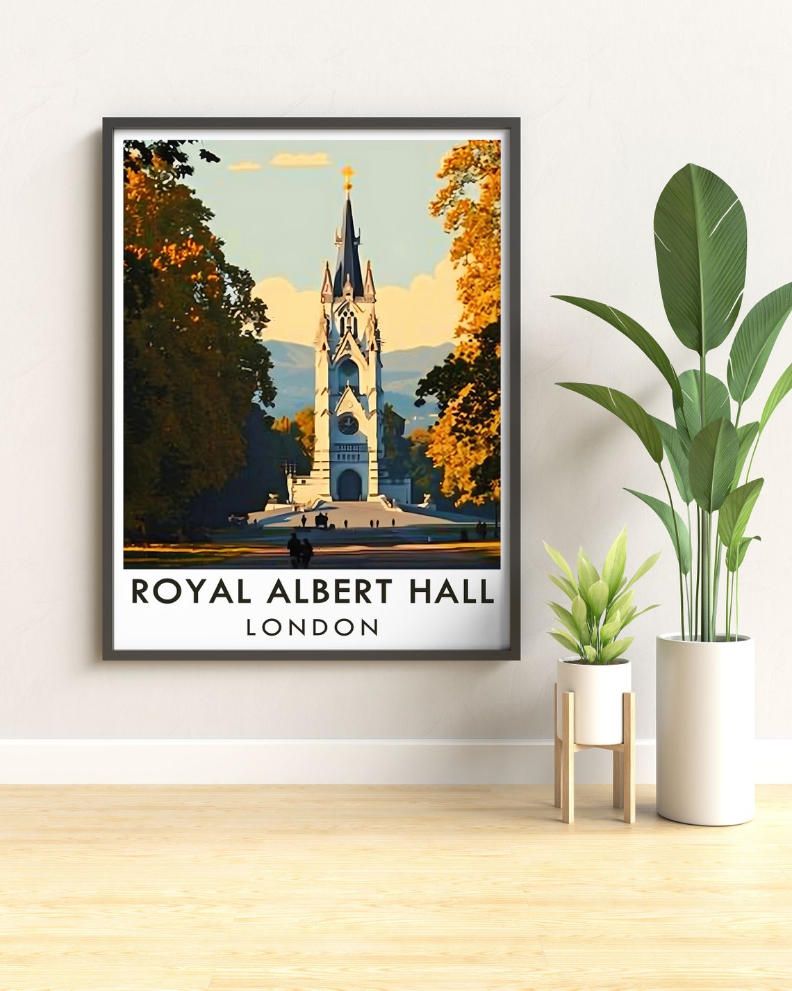 Albert Memorial Gothic Spire Golden Autumn Park London View Poster - Image 3