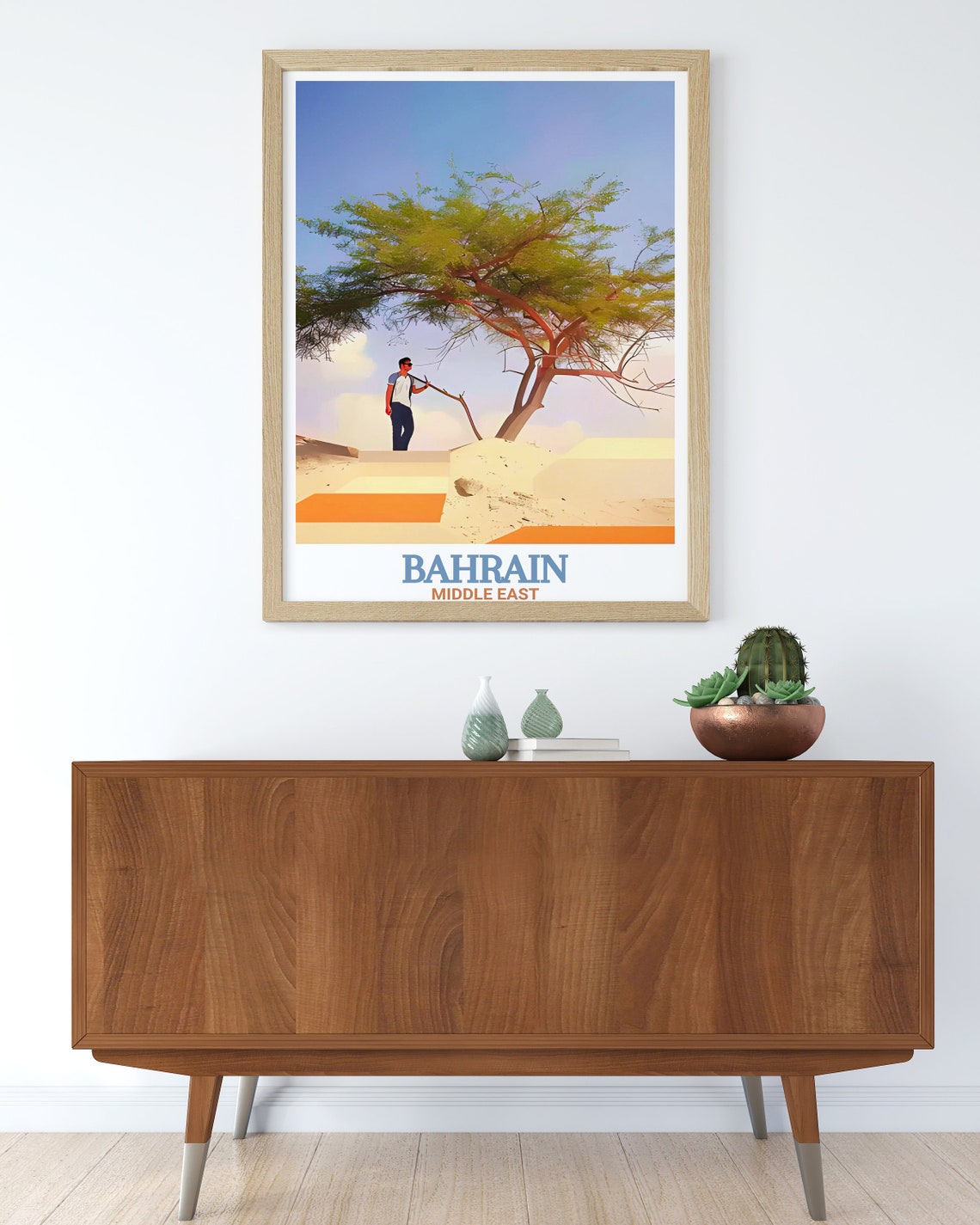 Bahrain Tree Of Life Travel Poster - Image 3