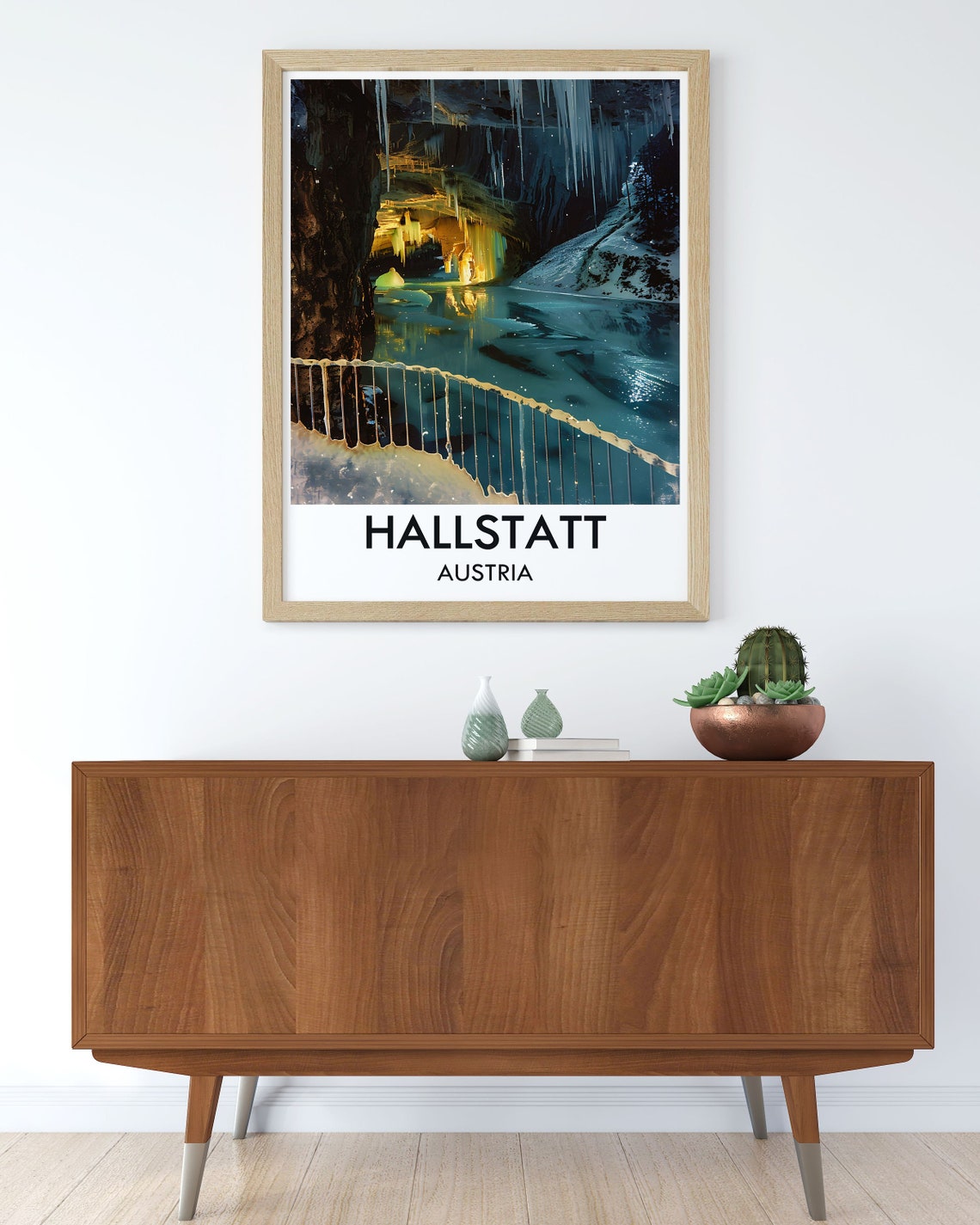 Hallstatt Austria Dachstein Giant Ice Cave Interior Wonder Poster - Image 2