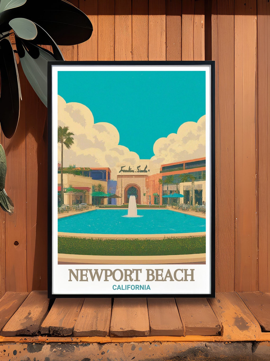 Newport Beach Wall Art Fashion Island Travel Art Fashion Island Travel Prints For Gifts And Home Decor Fashion Island Prints - Image 3