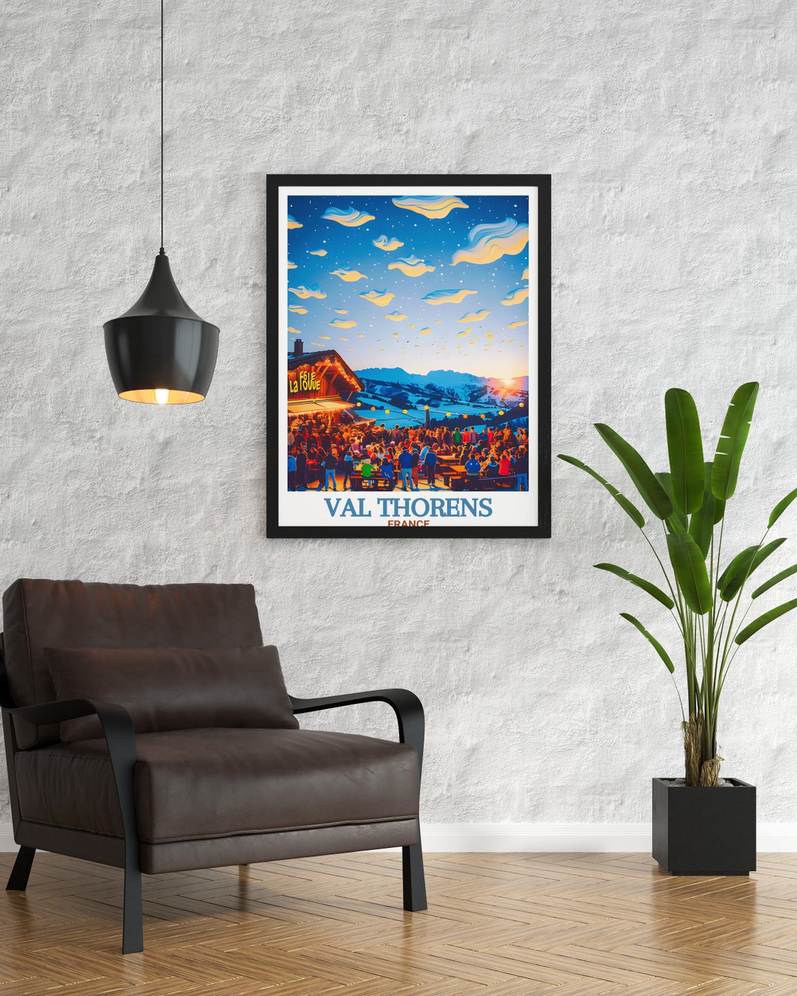 Val Thorens La Folie Douce Apres Ski Sunset Party France Poster - Image 3