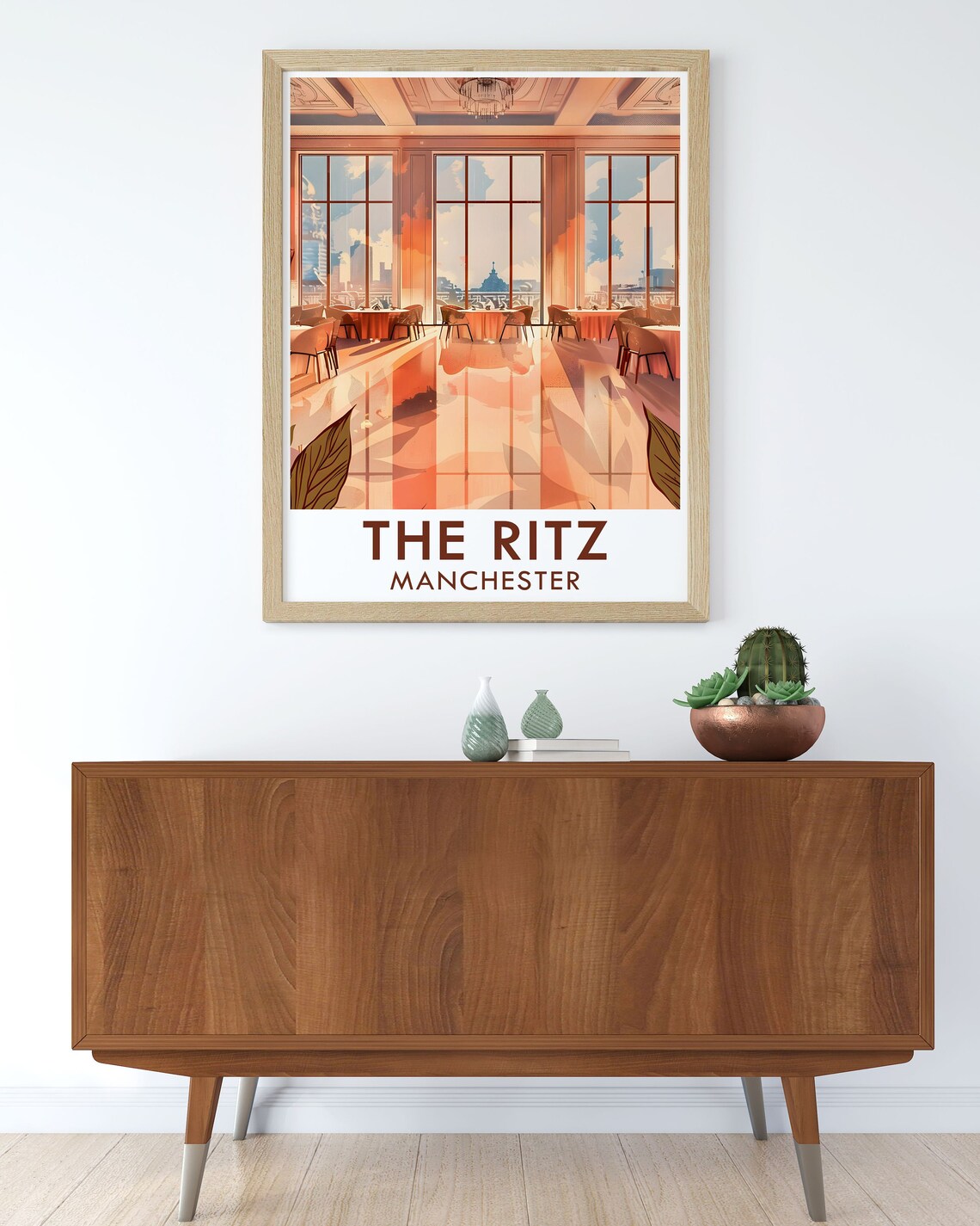 The Ritz Manchester Poster Grand Ballroom Travel Poster The Ritz Manchester Print The Ritz Manchester Grand Ballroom Art Print - Image 2