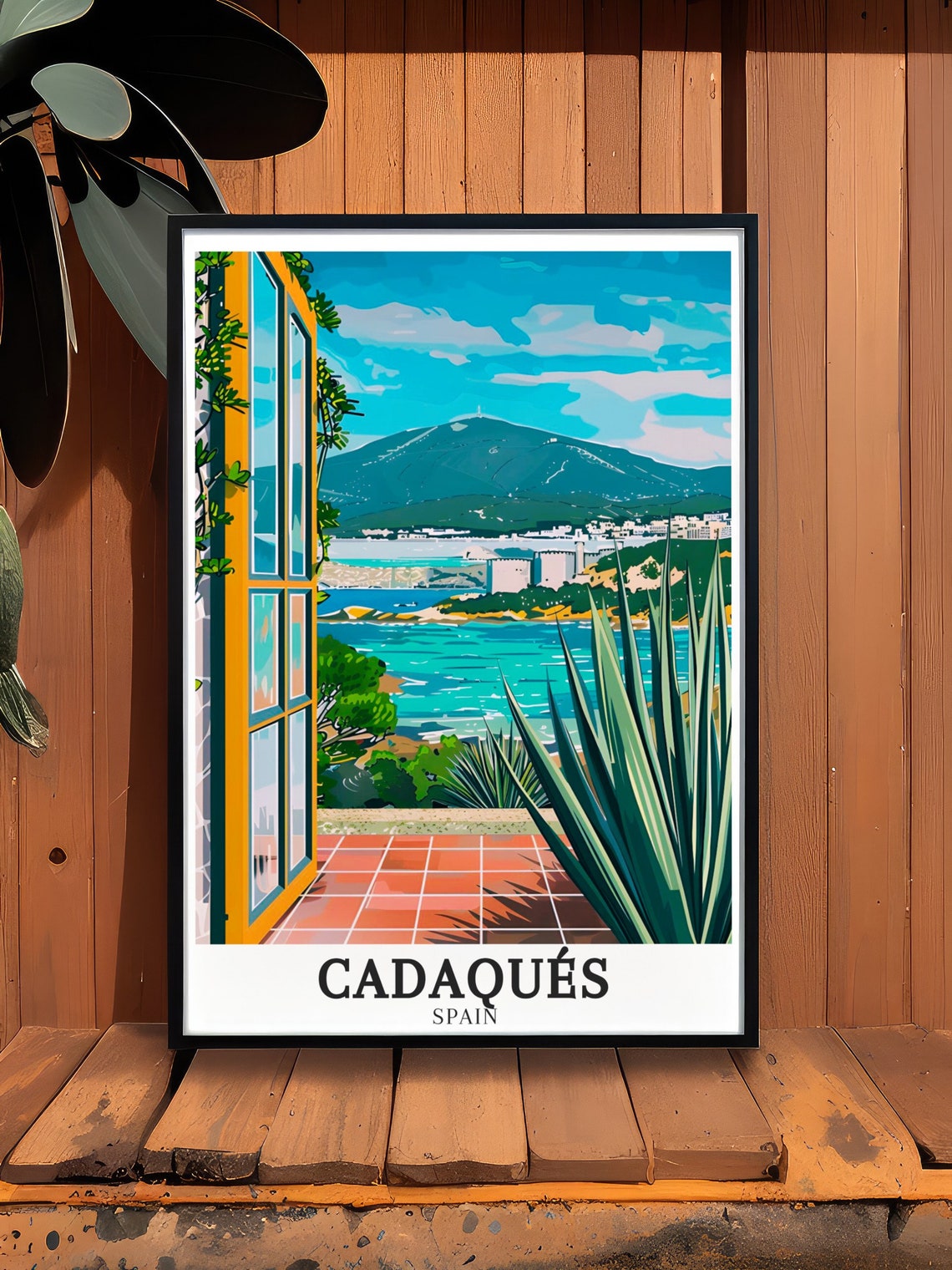 Cadaques Cap de Creus Terrace Overlooking the Sparkling Bay Poster - Image 3