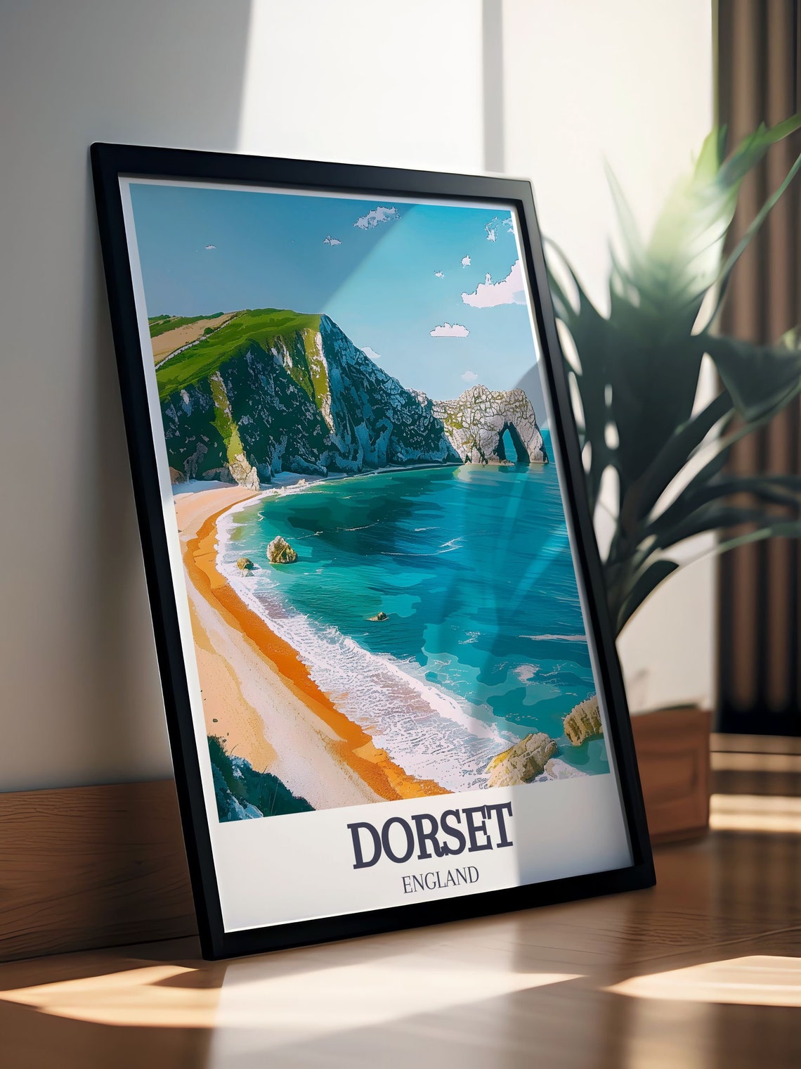 Dorset England Durdle Door Arch Over Turquoise Jurassic Coast Poster - Image 3