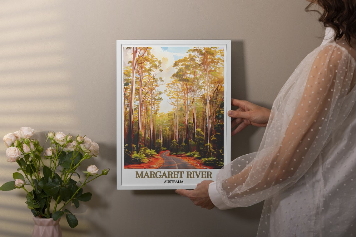 Boranup Karri Forest Tall Trees Road near Margaret River Poster - Image 2