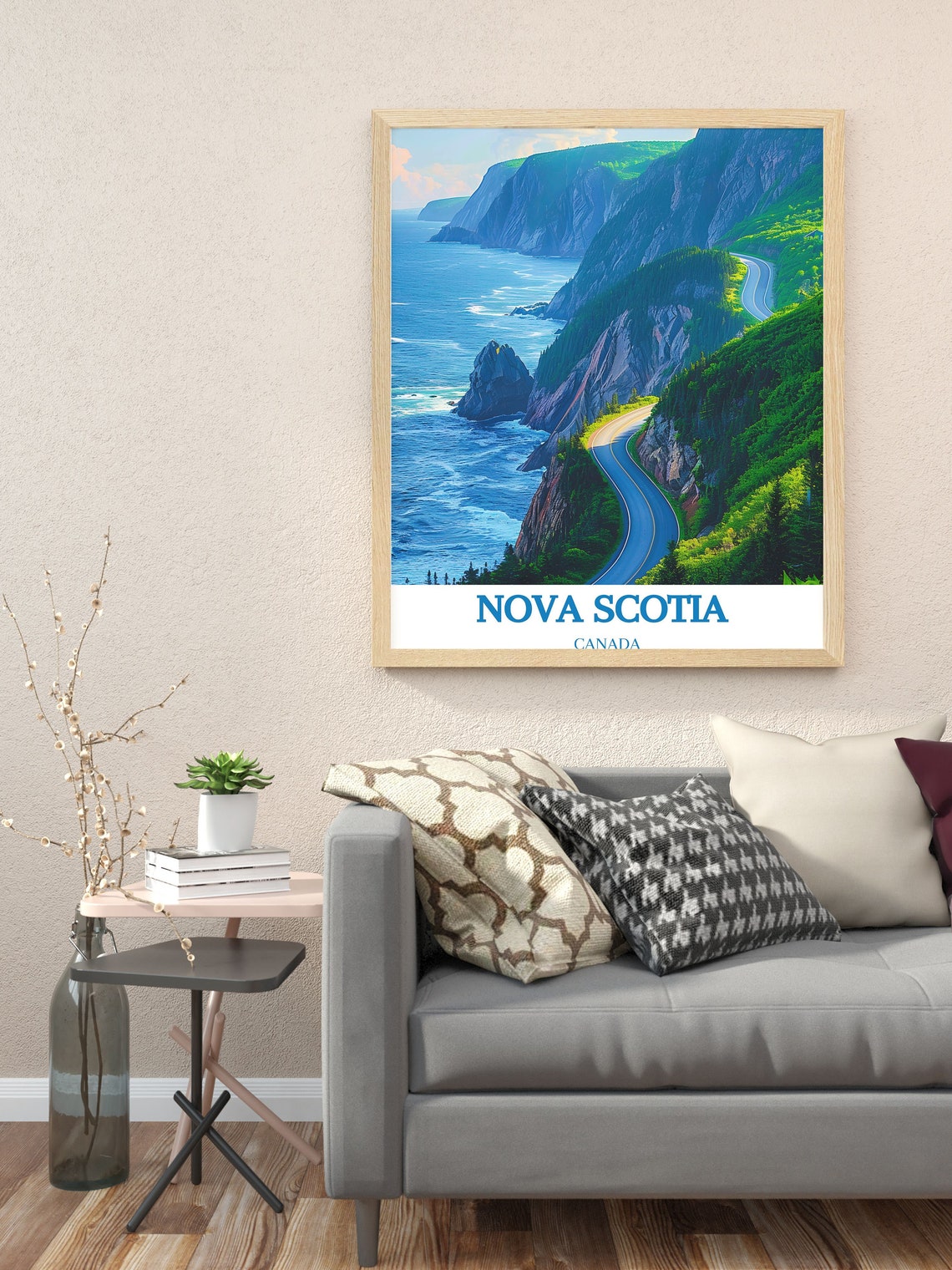 Nova Scotia Canada Cabot Trail Winding Coastal Road Cliffs Poster - Image 3