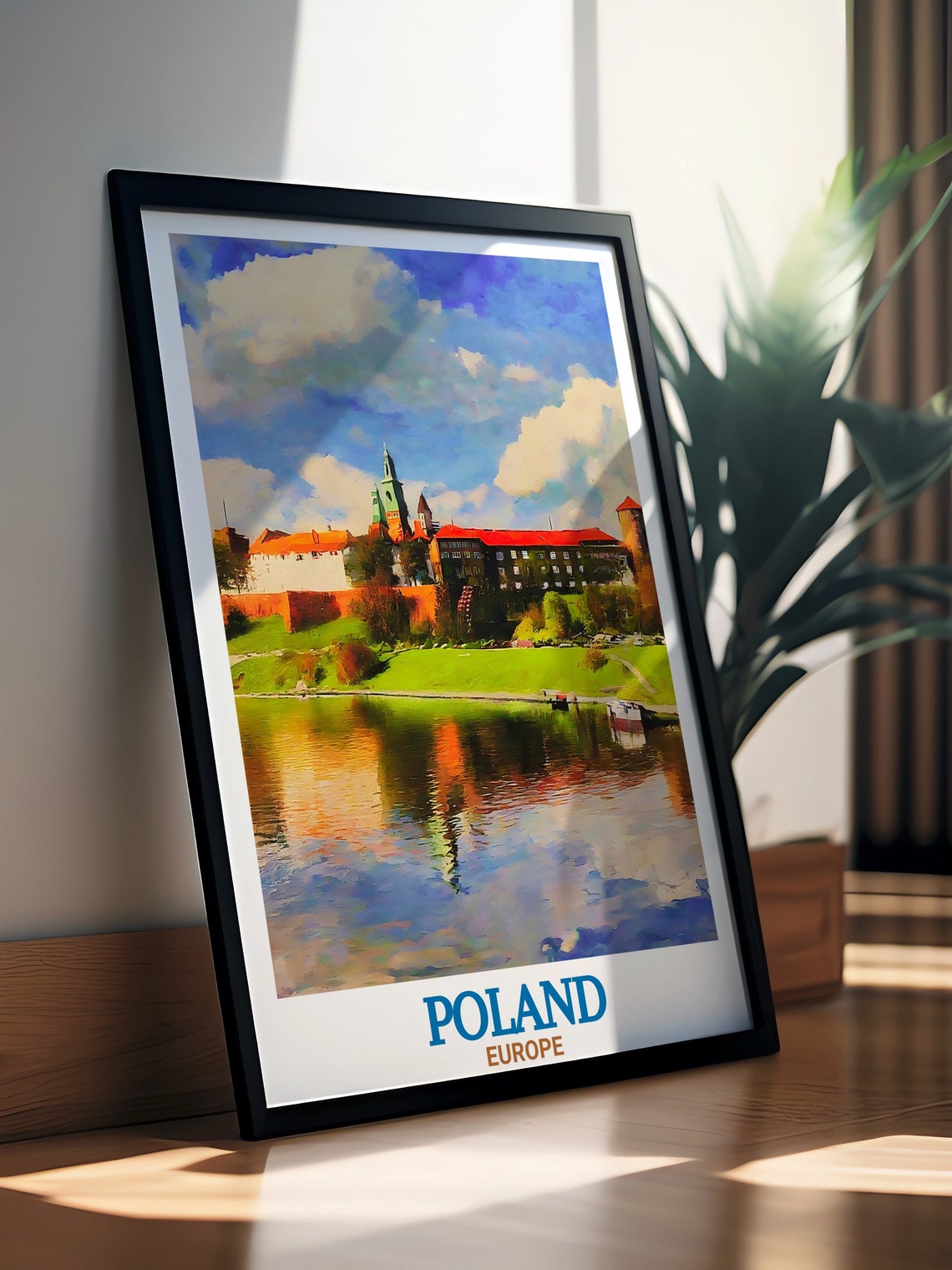 Poland Wall Art Wawel Castle Travel Poster Poland Travel Prints And Wall Art Poland Posters And Art Prints Poland Gifts And Decor - Image 2