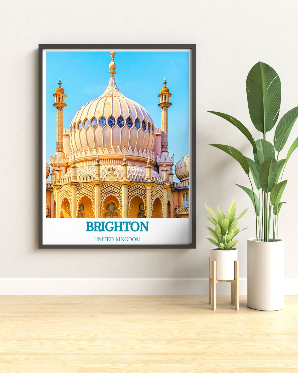 Brighton UK Royal Pavilion Onion Dome Architecture Detail Poster - Image 2