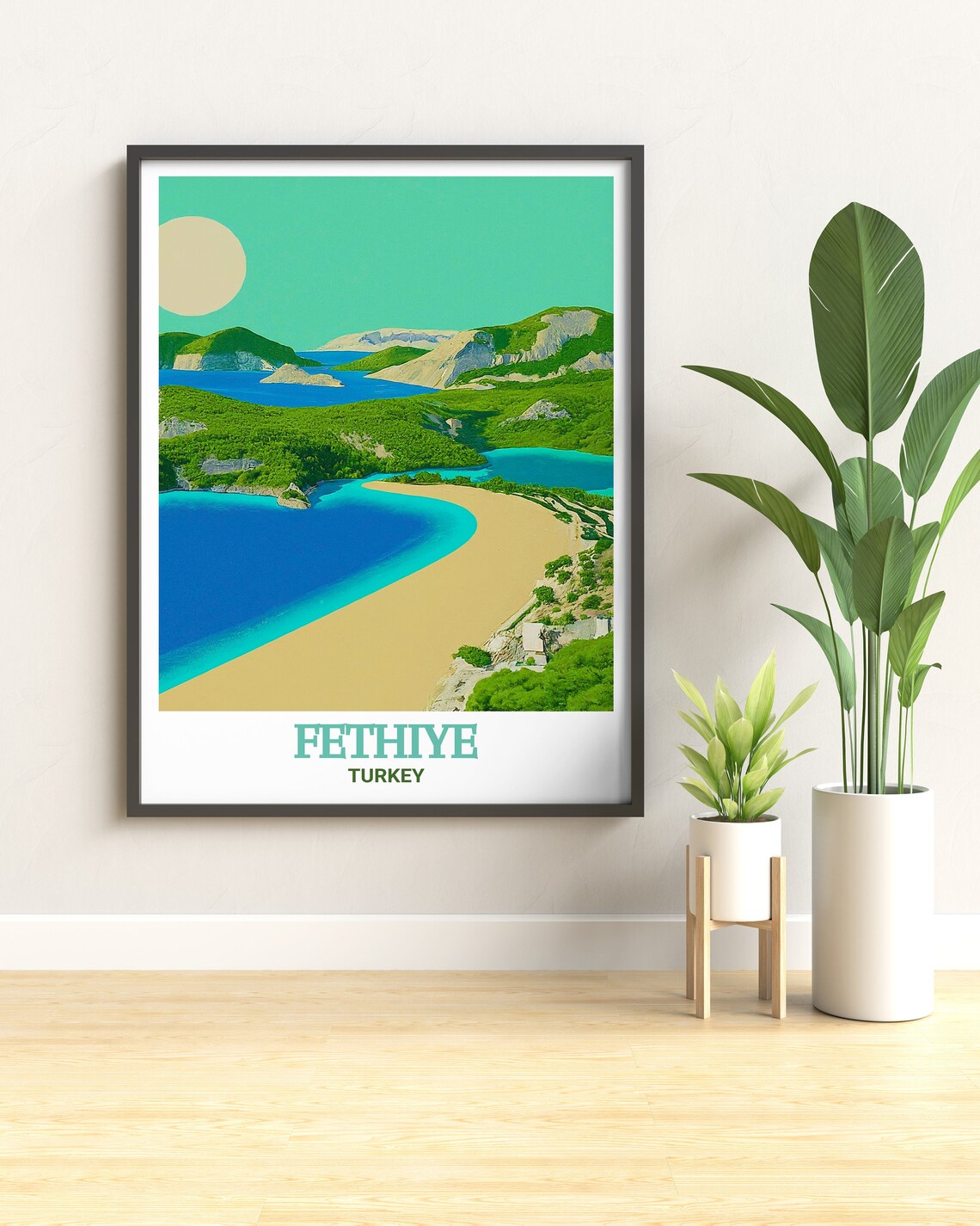 Fethiye Turkey Blue Lagoon Turquoise Bay Coastal Scenic Poster - Image 3