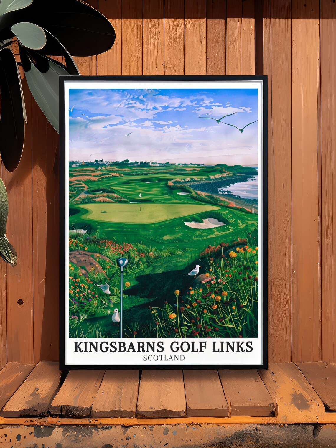 Kingsbarns Golf Travel Poster, Fife Coastline - Image 2
