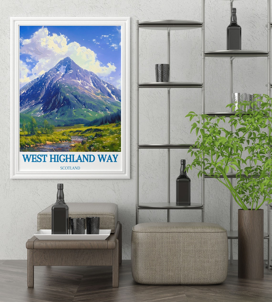 West Highland Way Scotland Mountain Trail Scenic Landscape Poster - Image 4