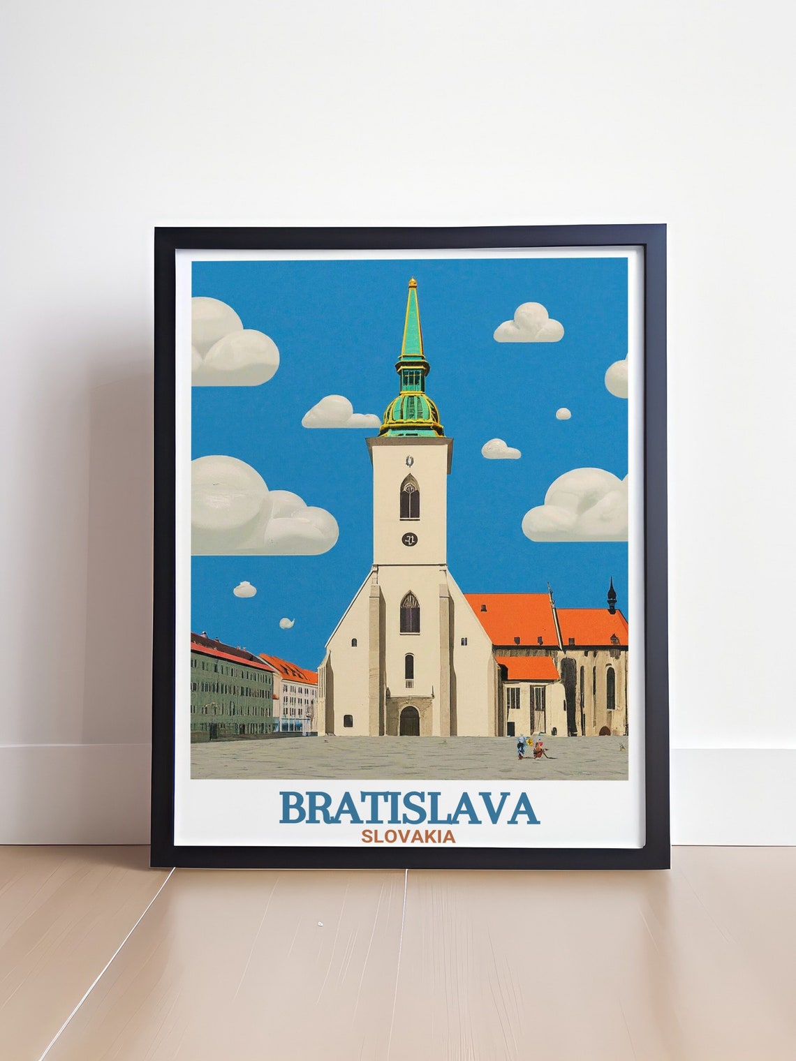 Bratislava Slovakia St Martins Cathedral Spire Vintage Poster - Image 4