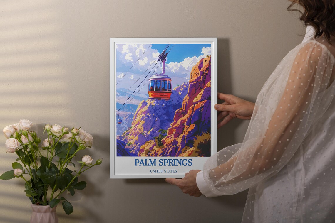 Palm Springs Aerial Tramway Art Print, Colorful - Image 3