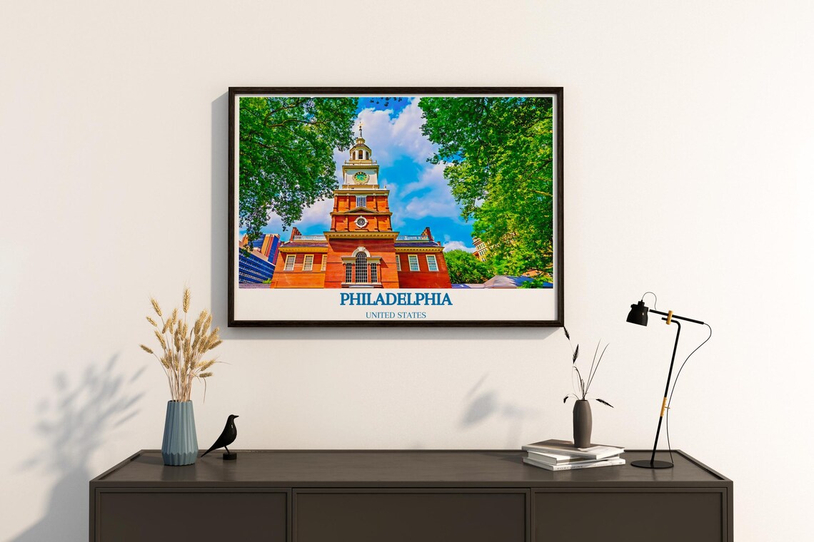 Philadelphia United States Independence Hall Historic Tower Poster - Image 4