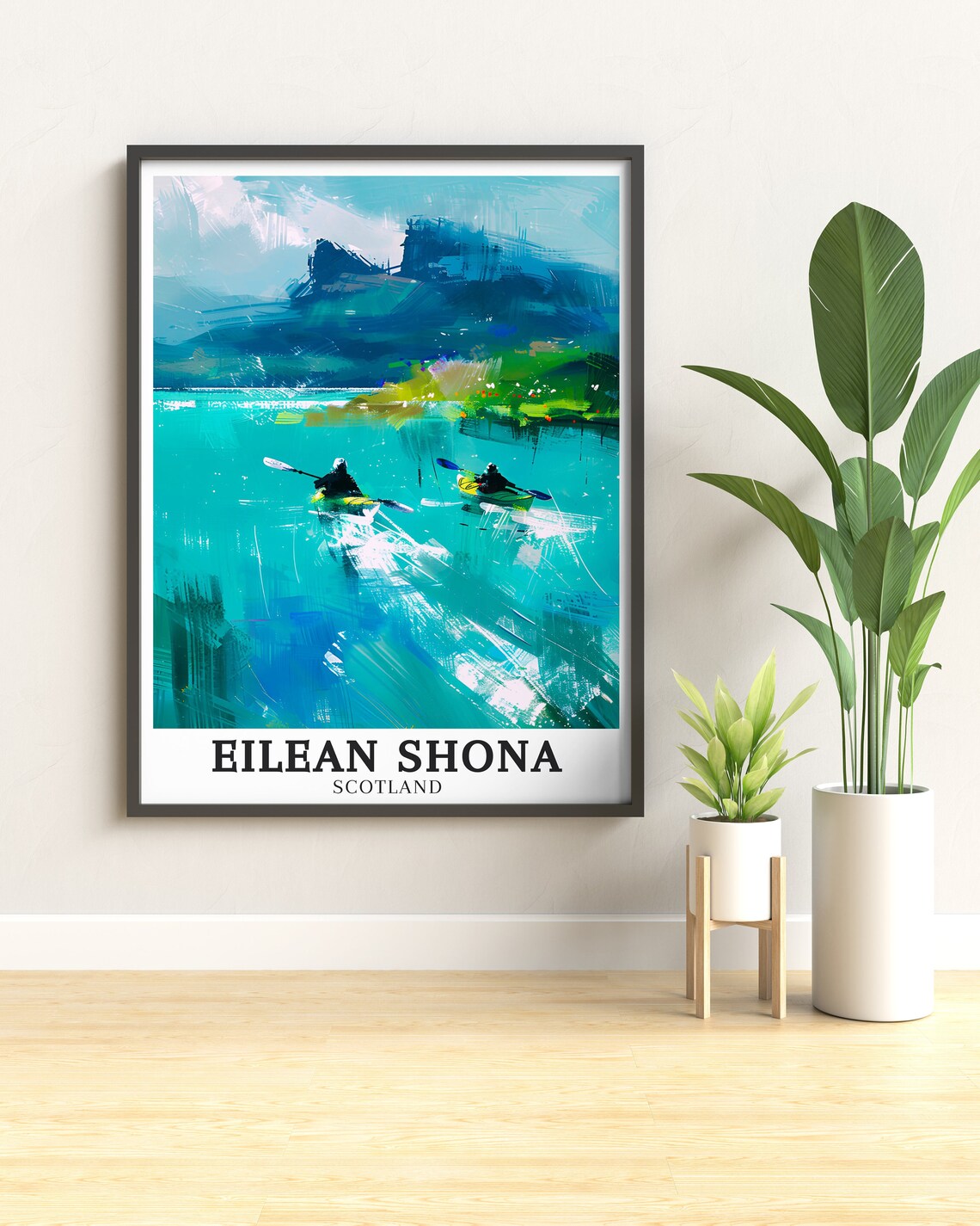 Eilean Shona Scotland Kayaking Turquoise Water Adventure Poster - Image 3