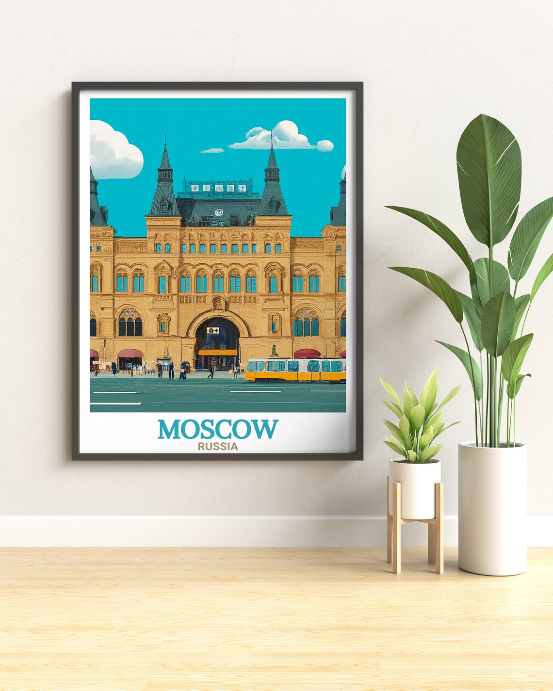 Moscow Russia GUM Department Store Red Square Facade Travel Poster - Image 2