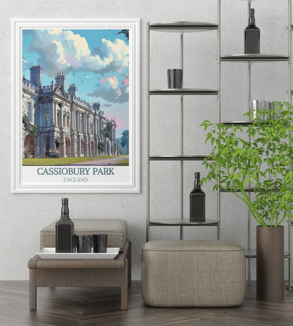 Cassiobury Park Historic Manor House Watford England Travel Poster - Image 2