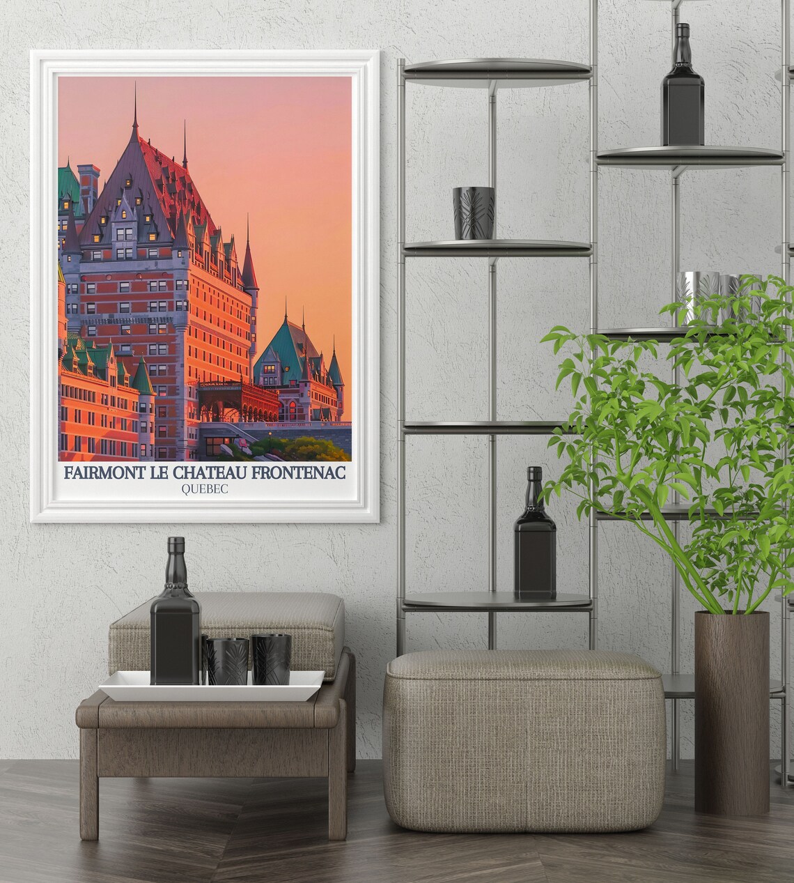 Fairmont Le Chateau Frontenac Travel Poster - Image 3