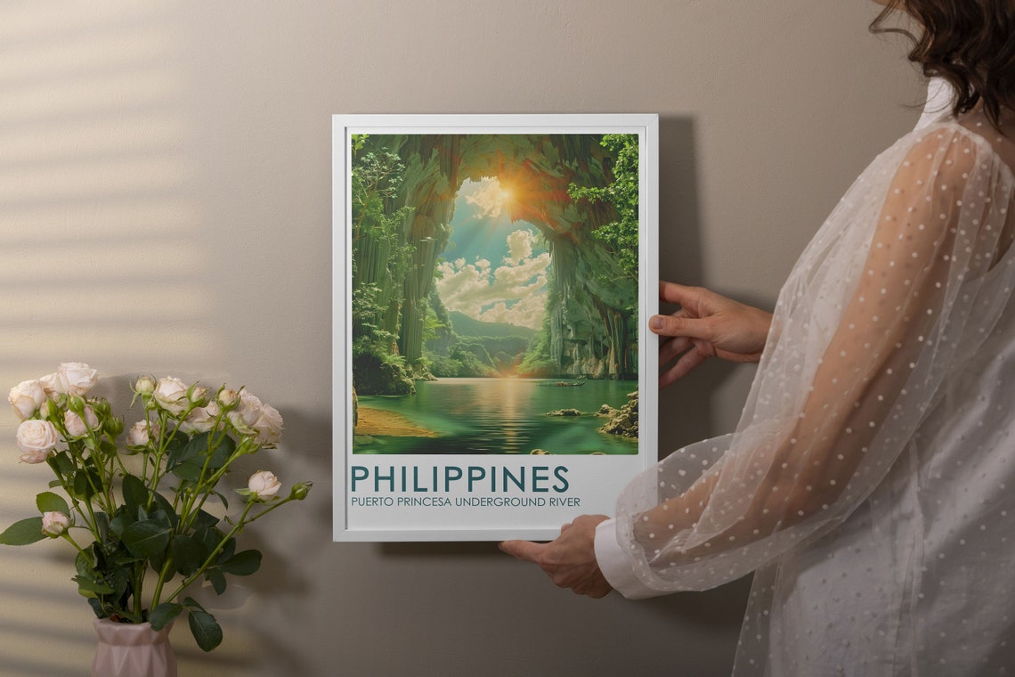 Puerto Princesa Underground River Cave Philippines Paradise Poster - Image 3