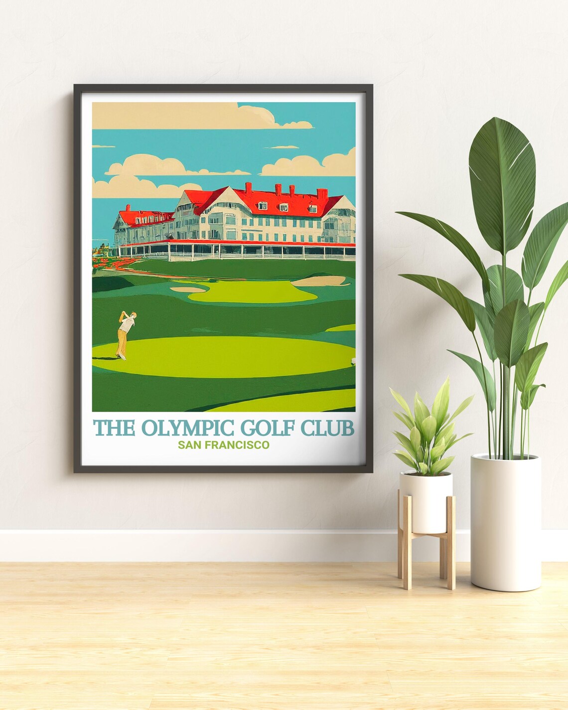 The Olympic Golf Club San Francisco Clubhouse Fairway Travel Poster - Image 3